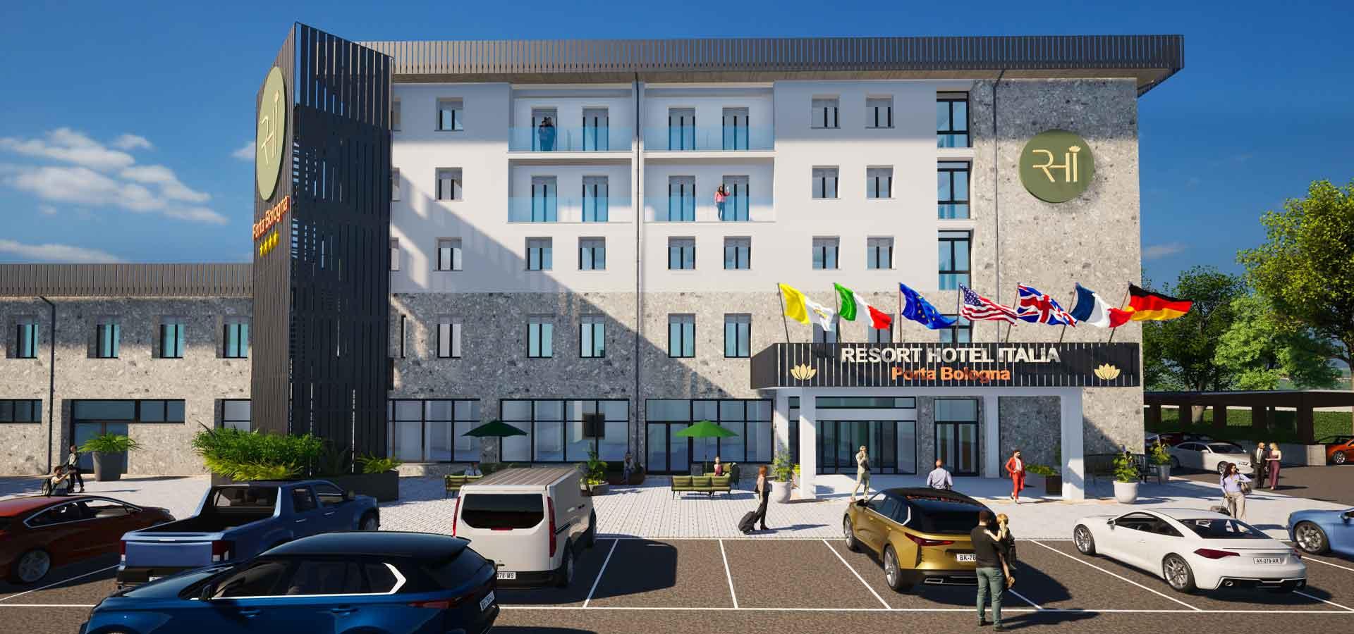 Отель Rhi Porta Bologna Пьеве-ди-Ченто Экстерьер фото